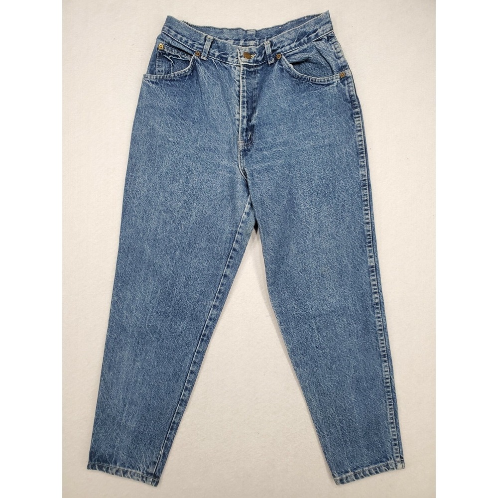Vintage Chic Jeans Womens 12 Short High Rise‎ Mom Heavy Denim Stone USA Made 80s
